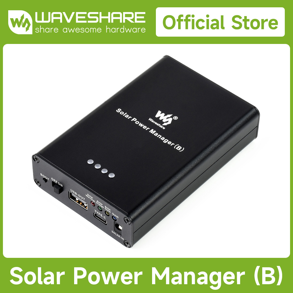 Raspberry Pi 5 - Waveshare Solar Power Manager (B), bateria