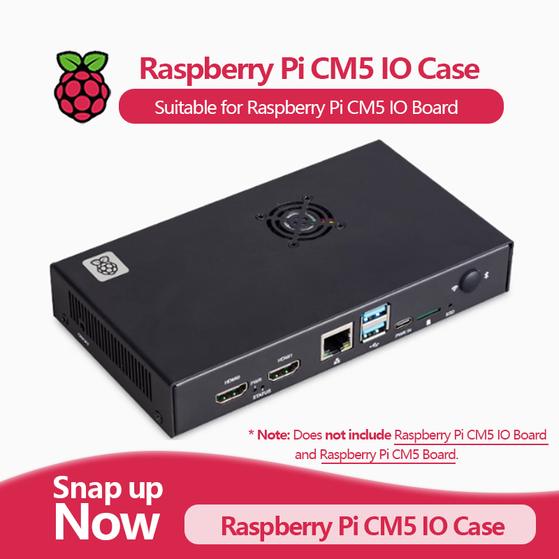 Pi 5 Case - Caixa de IO Oficial para Raspberry