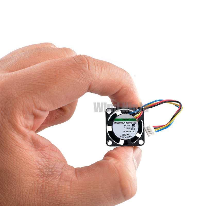 Pi 4 Case - (2 unidades) MF20080V1-1000U-S99, mini ventilador de