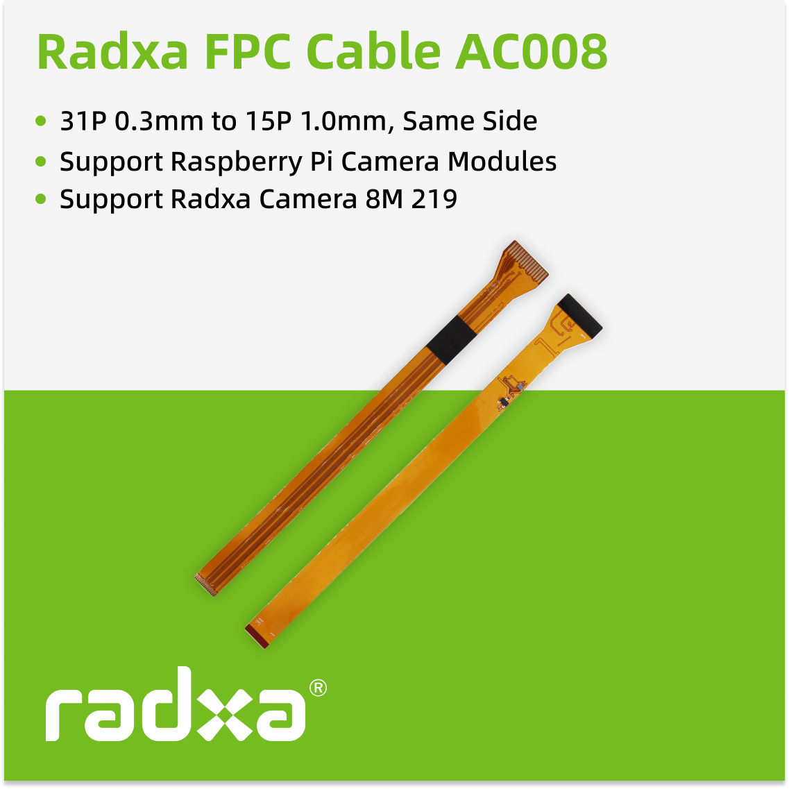 Pi Camera Cable - Cabo FPC para Câmera Radxa 8M