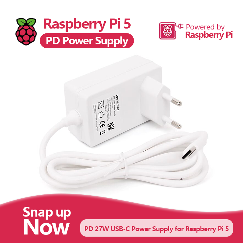 Pi Power Supply - Adaptador de alimentação Raspberry Pi 5