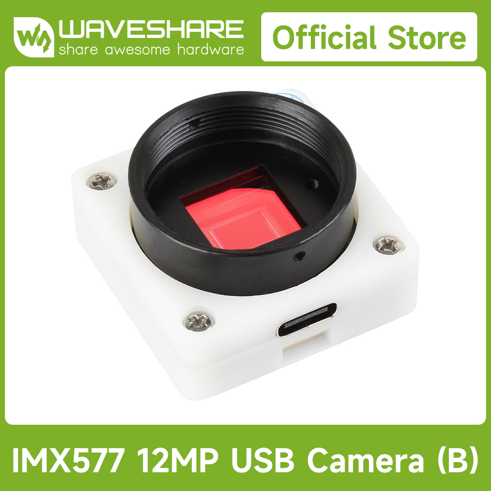 Raspberry Pi Global Shutter Camera Imx296 - Câmera USB Waveshare IMX577 de 12