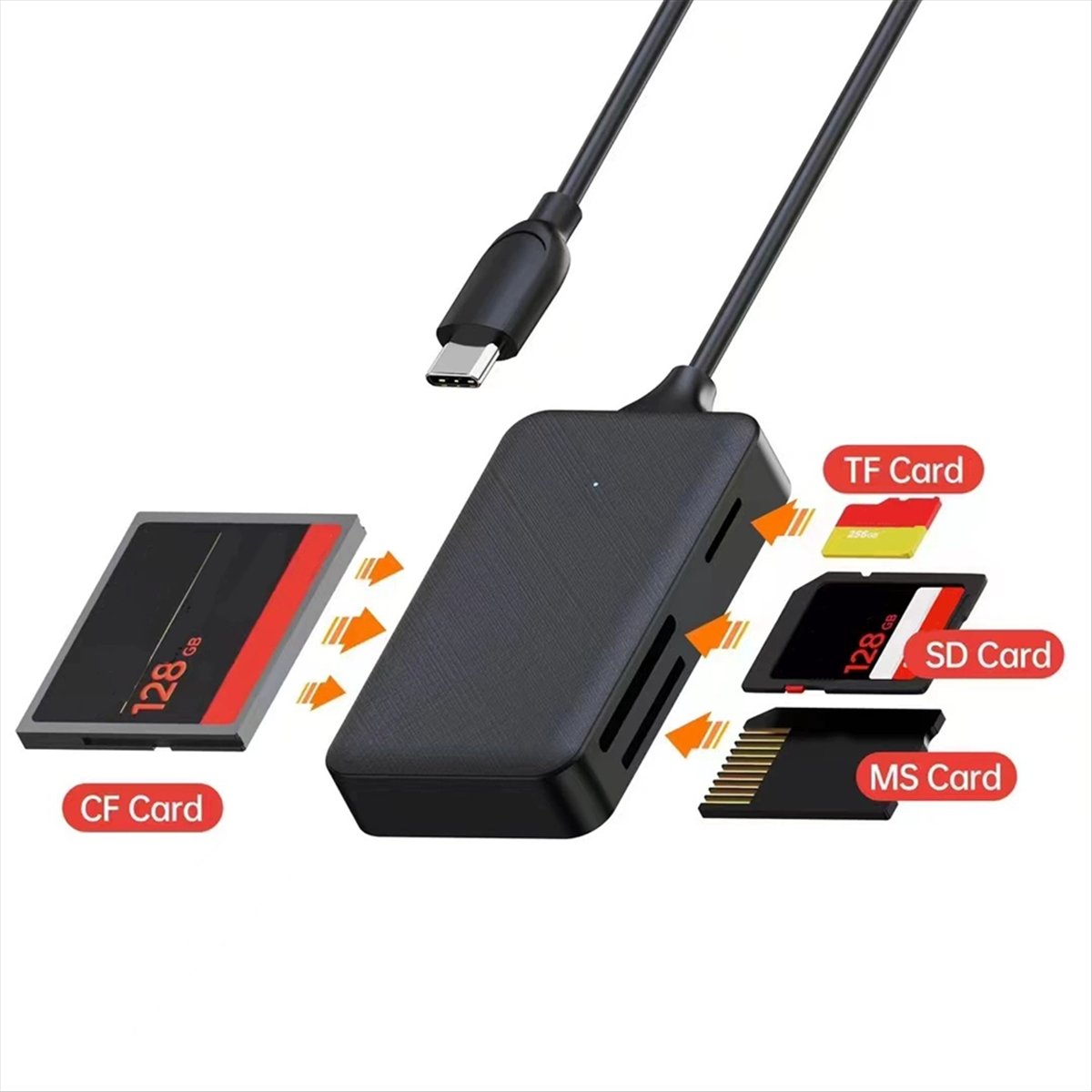 Micro Sd Card - (A60I) Leitor de Cartão 4 em