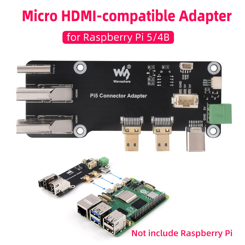 Pi Power Supply - Raspberry pi 5 4b micro hdmi-compatível