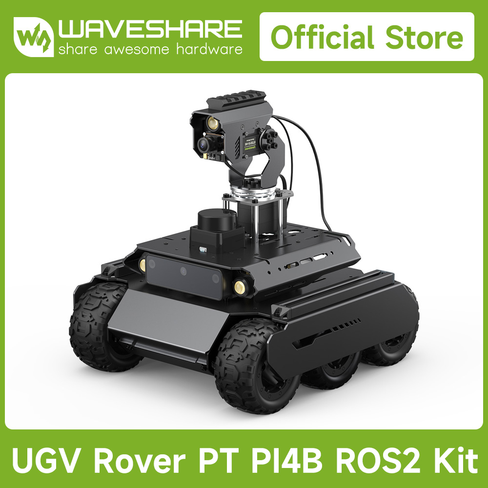 Raspberry Pi Kit - Waveshare Rover ROS 2 Robô 4WD