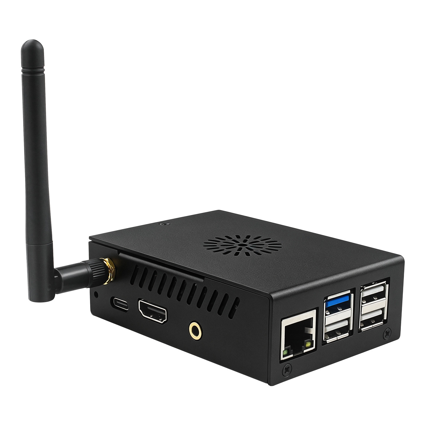 Caixa de metal em alumínio par - Pi 4 Case avaliação e preço