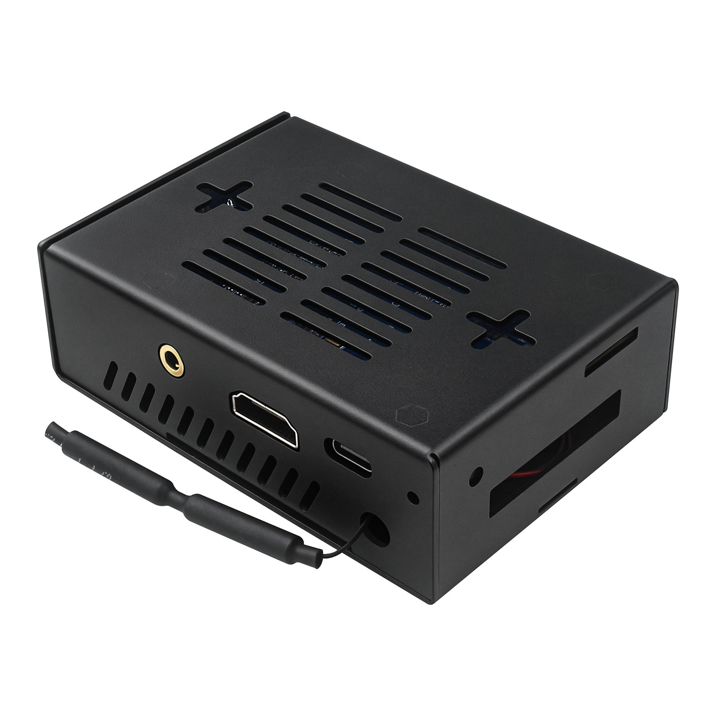 Caixa de metal em alumínio par - Pi 4 Case avaliação e preço