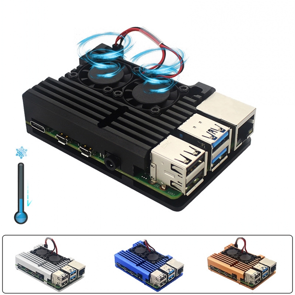 Para Raspberry Pi 4 Modelo B:  - Pi 4 Case avaliação e preço