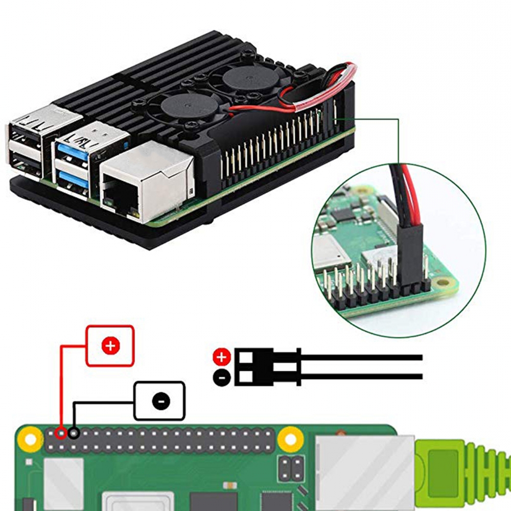 Para Raspberry Pi 4 Modelo B:  - Pi 4 Case avaliação e preço