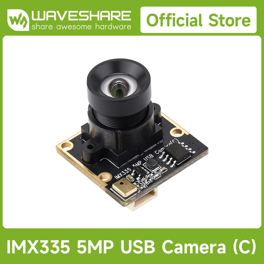 Câmera USB Waveshare IMX335 5M - Raspberry Pi Global Shutter Camera Imx296 avaliação e preço