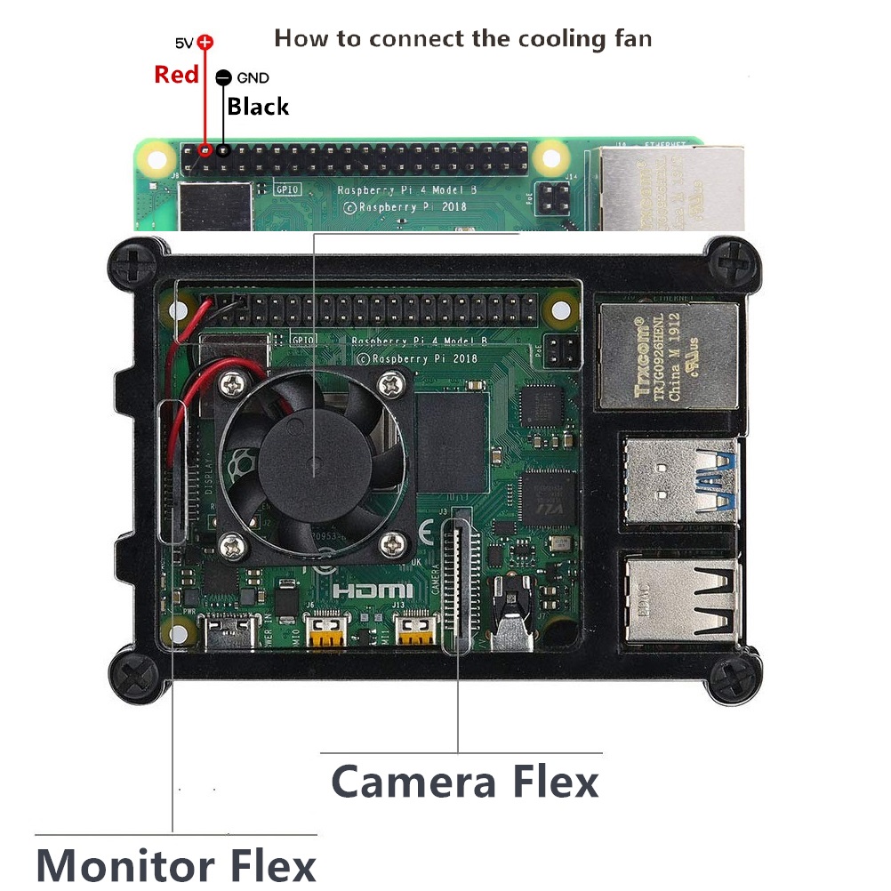 Capa transparente de 9 camadas - Pi 4 Case avaliação e preço